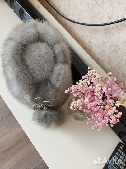 Шапка норковая женская