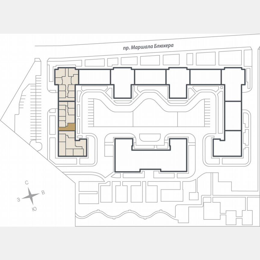 2-к. квартира, 70,4 м², 3/10 эт.