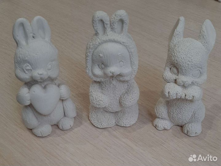 Фигурки для расскрашивания из гипса