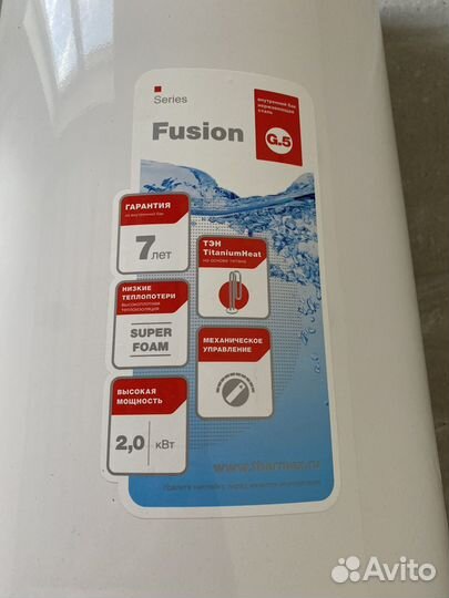 Новый водонагреватель thermex fusion 80 v