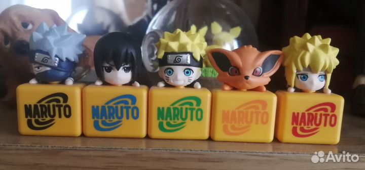 Набор фигурок Наруто Какаши Саске Курама Минато