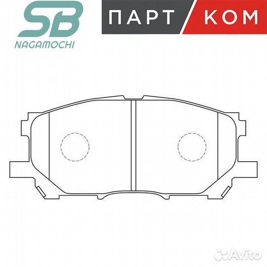 Колодки тормозные дисковые SB nagamochi 1356430693