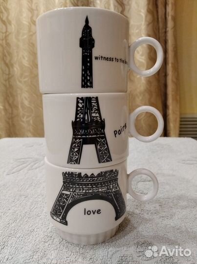 Чашки чайные Эйфелева башня