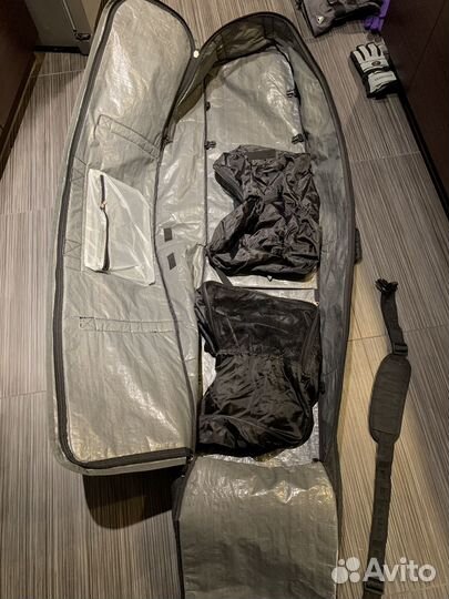 Чехол для горных лыж и сноубордов на колесах