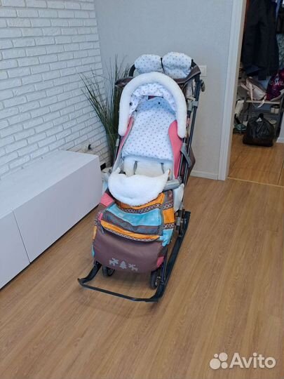 Санки коляска ника 7-3