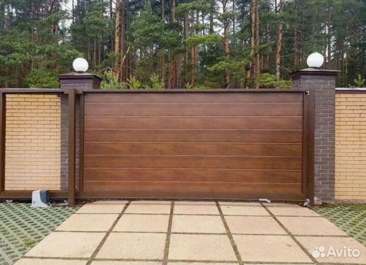Готовые откатные ворота монтир-е. 24-48 ч гарантия