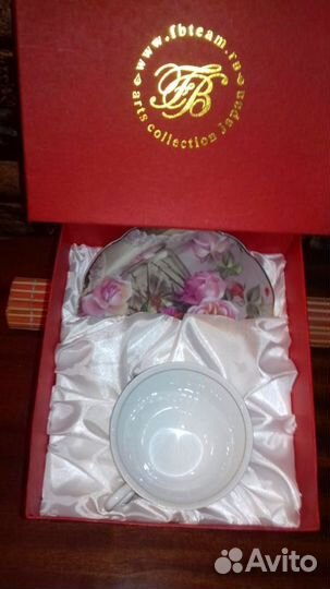 Чайно-Кофейный Набор (кружка+блюдце) Фарфор FBteam