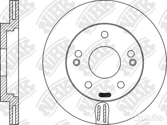 Диск тормозной передний nibk RN1562