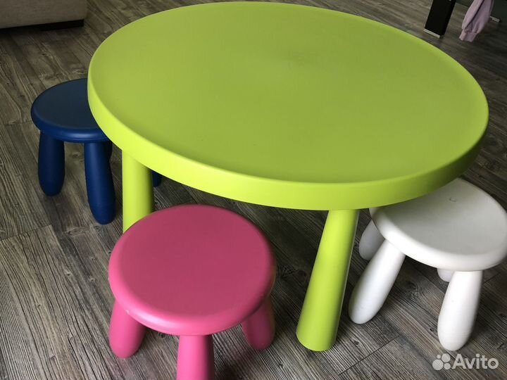 Детский стол и стулья IKEA