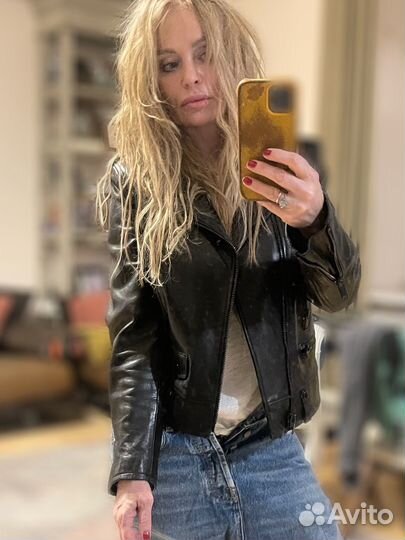 Кожаная куртка Saint laurent Hedi Slimane