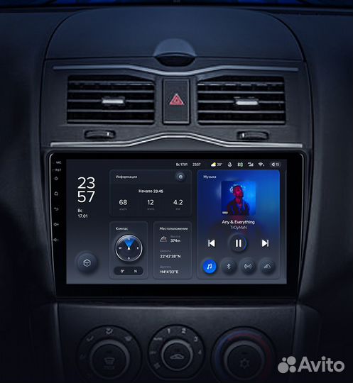 Магнитола Teyes X1 WiFi 2/32 на LADA Granta