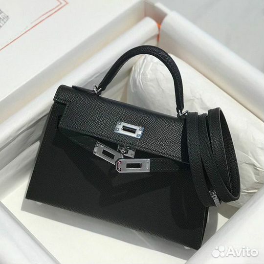 Сумка hermes kelly mini кожа Hass epsom