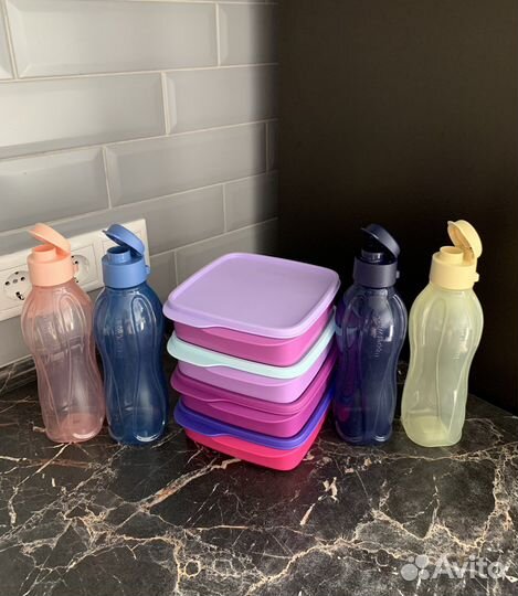 Ланч бокс Tupperware, эко бутылка Tupperware
