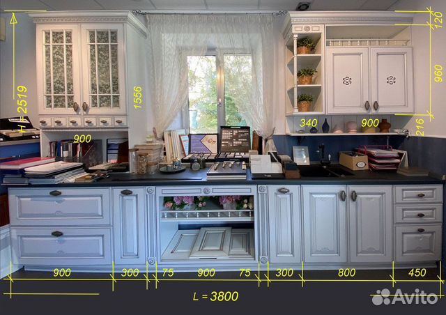 Кухня с Итальянскими фасадами готовая
