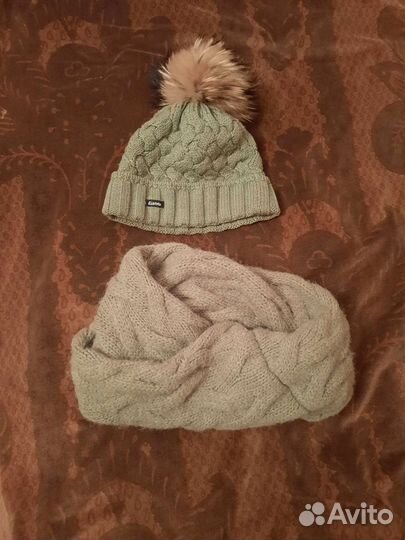 Зимняя шапка и снуд для девочки
