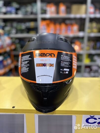 Шлем Beon B-503 черно-матовый (S,M,L)