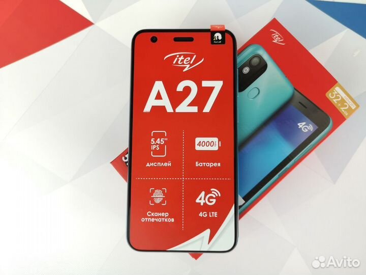 Itel A27 2/32 4G Blue новый