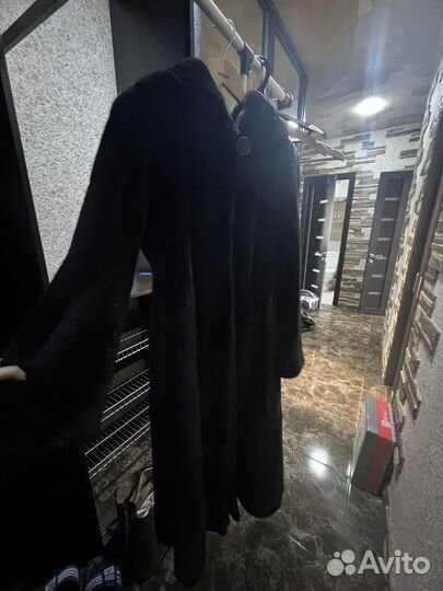 Шуба норковая 46 48 черная