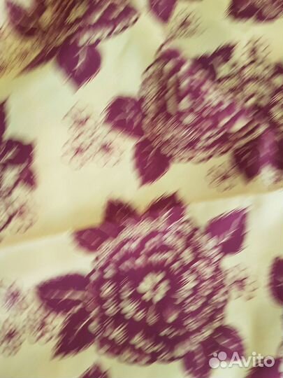 Отрез натуральной шелковой ткани креп-жоржет СССР