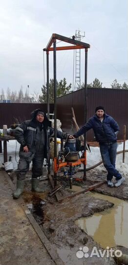 Бурение скважин малогабаритной буровой установкой