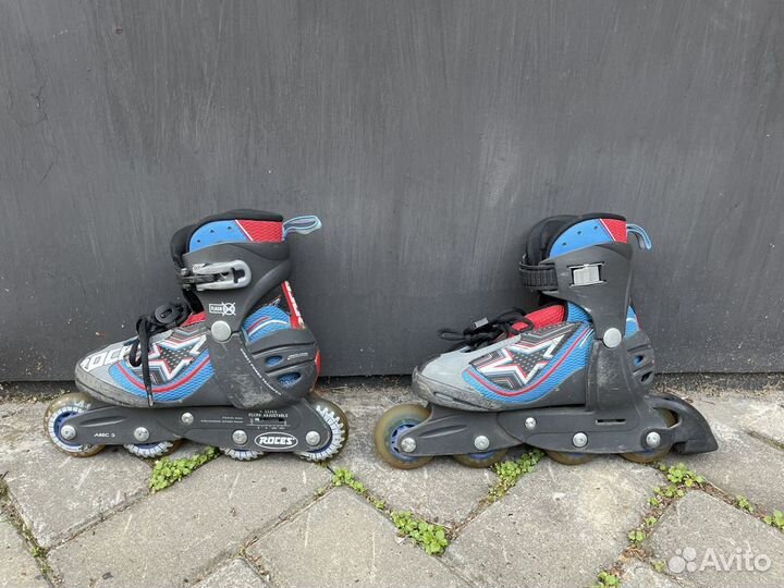 Роликовые коньки детские раздвижные р. 30-35