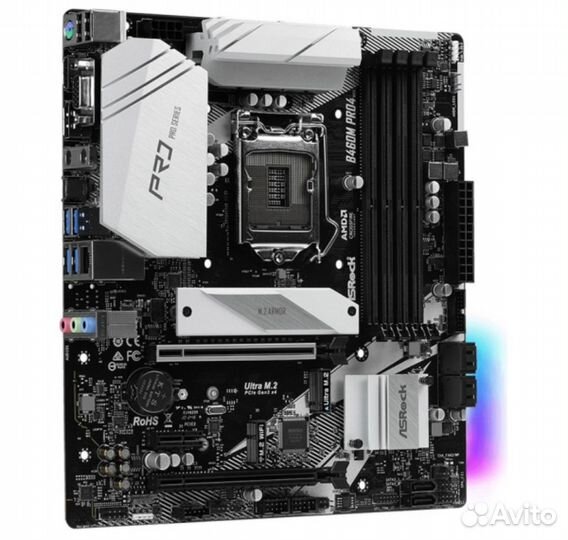 Материнская плата Asrock b460m pro4 i5 10400f 16g