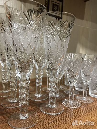 Фужеры, рюмки, стаканы хрусталь СССР