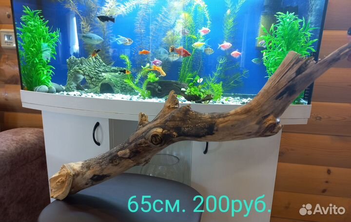 Коряга в аквариум