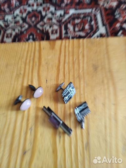 Запонки и зажим для галстука