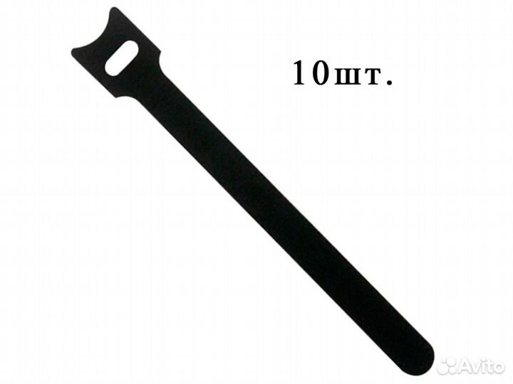 Стяжка для кабелей (кабельменеджмента) 10шт. черны