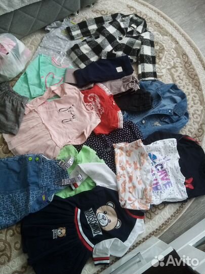 Вещи пакетом на девочку 110 116