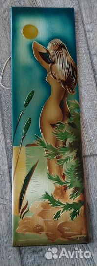 Цветная гравюра на металле СССР Луна 1990г