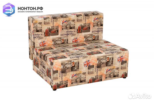 Диван еврокнижка Умка бежево-коричневый