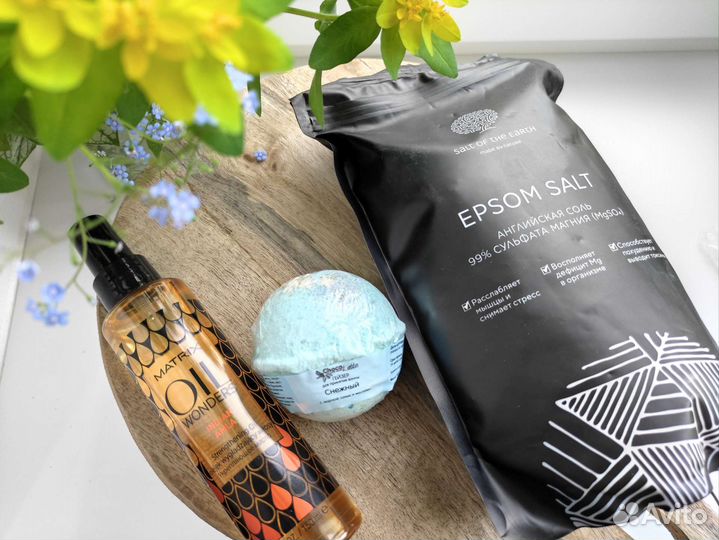 Соль для ванны масло для волос