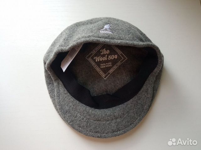 Серая шерстяная кепи шапка кепка Kangol Кангол
