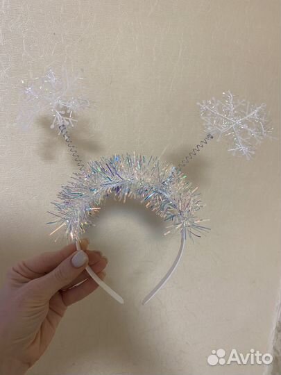 Ободок снежинка