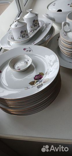 Столовый сервиз на 6 персон Польша 1977года