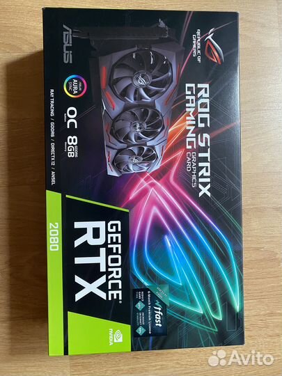 Видеокарта asus ROG strix RTX 2080 OC edition