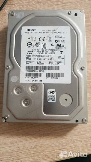 Жесткий диск hgst 4TB