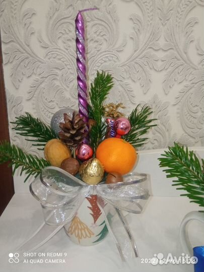 Новогодняя композиция в кружке