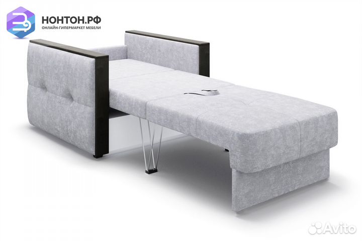 Кресло еврокнижка Инсайд серое