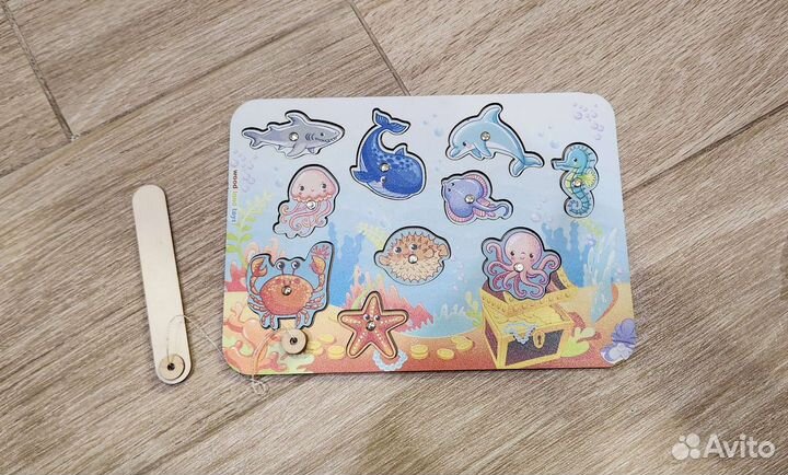 Развивающие деревянные игрушки пакетом