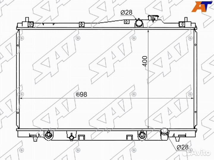 Радиатор Honda Stream 00-06 sghd00015