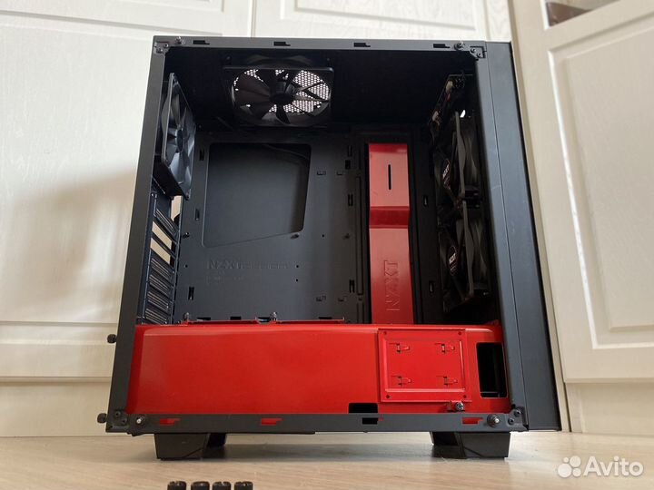 Nzxt S340 Elite Black/Red + 4 Fan