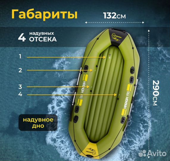 Лодка пвх надувная Magnum Pro 300