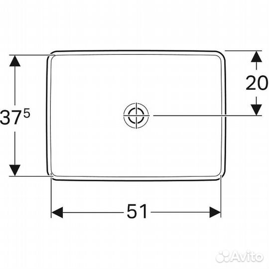 Раковина Geberit VariForm 60 500.738.01.2 Белая