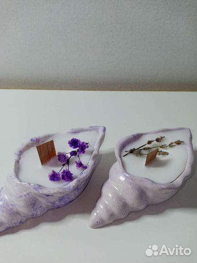 Аромасвечи в стакане из гипса