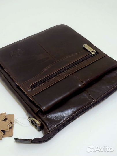 Сумка мужская из натуральной телячьей кожи новая