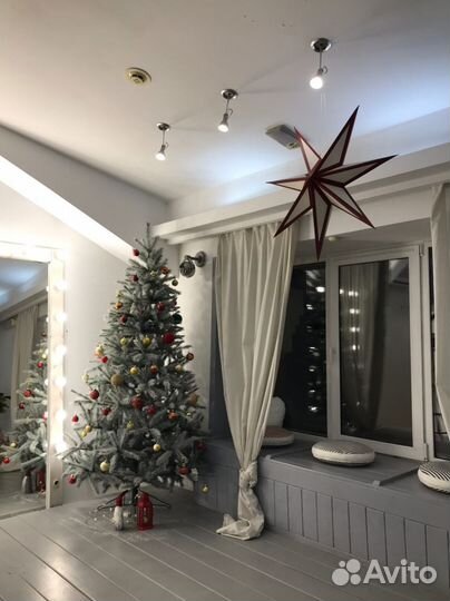 Ель искусственная, заснеженная, высота 215 см