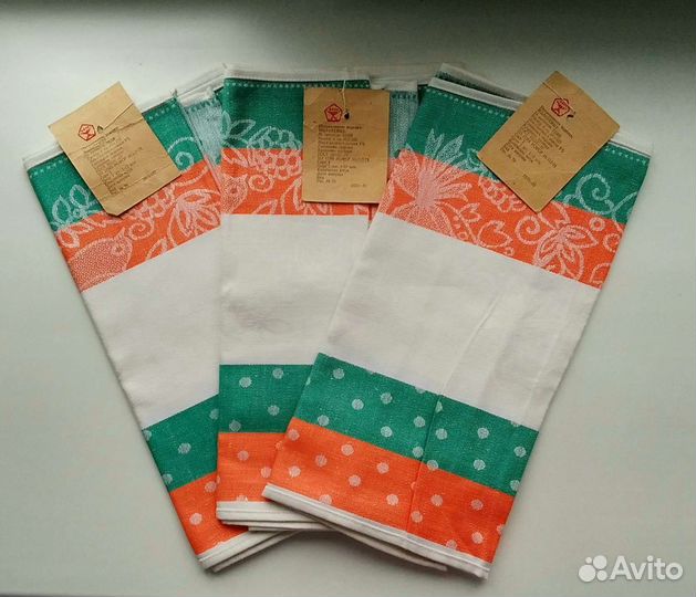 Новые льняные полотенца СССР